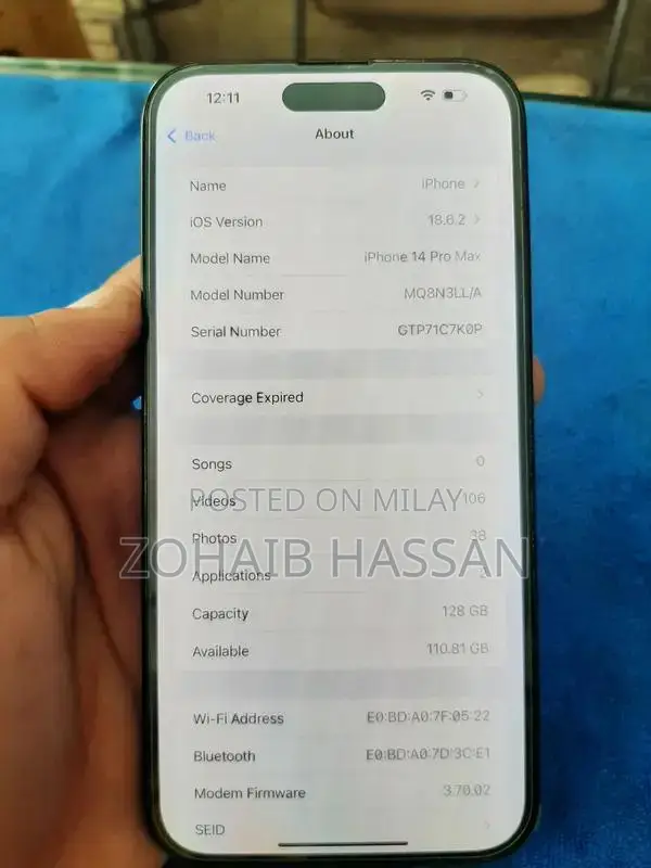 Apple iPhone 14 Pro Max 128GB Smartphone