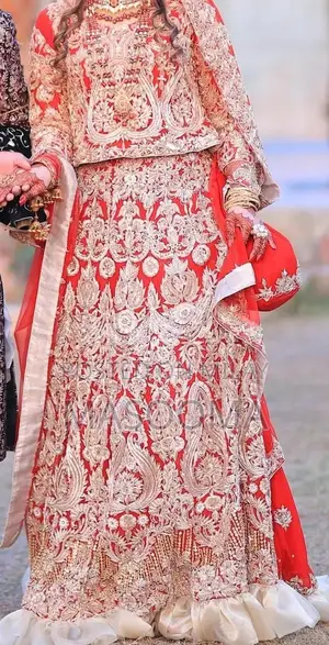 Red Lehenga with Large Length - Traditional Indian Ethnic Wear