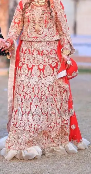 Red Lehenga with Large Length - Traditional Indian Ethnic Wear