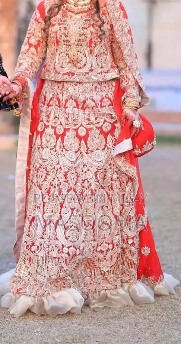 Red Lehenga with Large Length - Traditional Indian Ethnic Wear