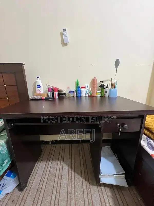 Brown Study Table for Home or Office Workspace
