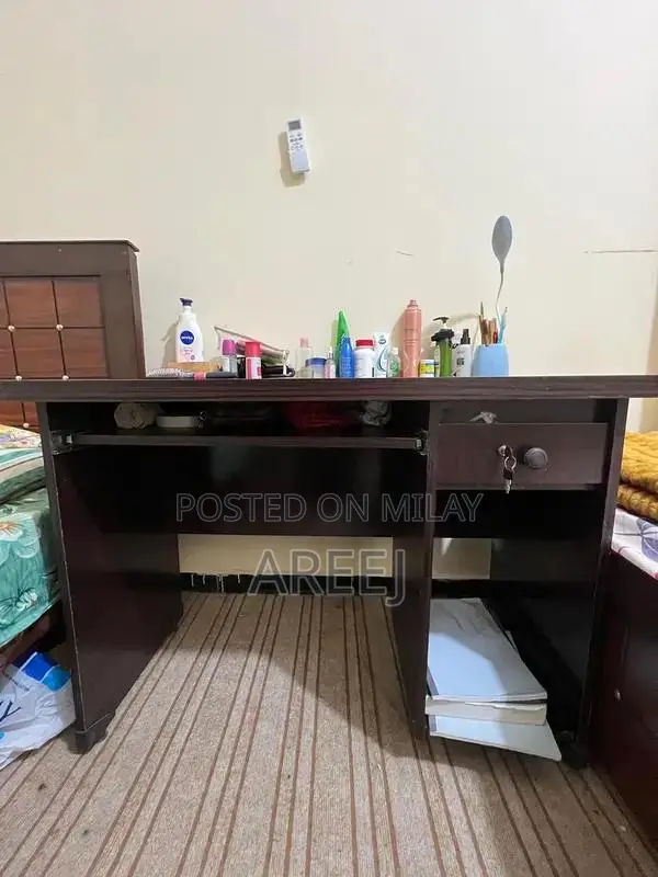 Brown Study Table for Home or Office Workspace