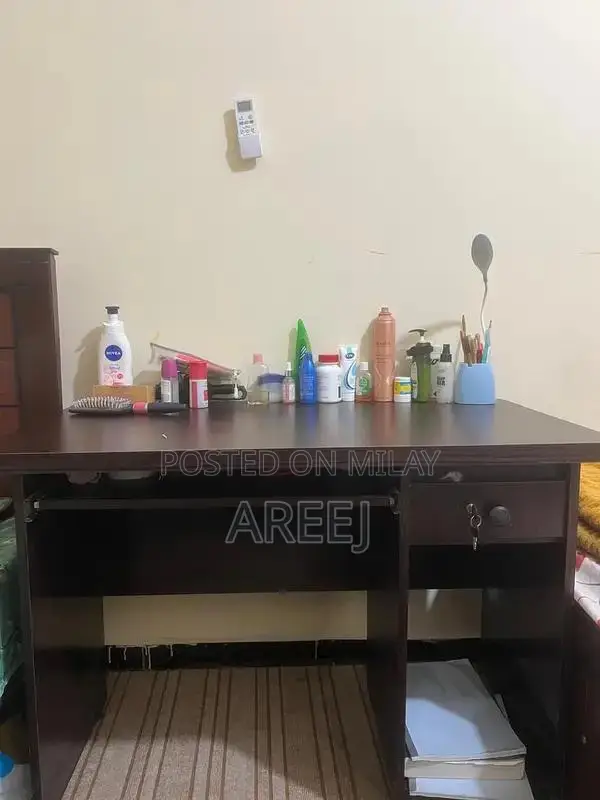 Brown Study Table for Home or Office Workspace