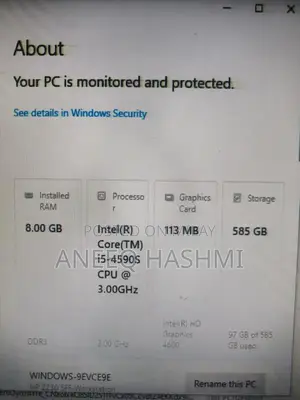 HP Desktop PC Core i5, 8GB RAM, Dual Storage, Monitor Included