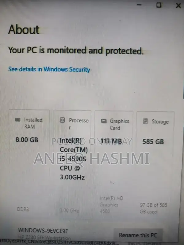 HP Desktop PC Core i5, 8GB RAM, Dual Storage, Monitor Included