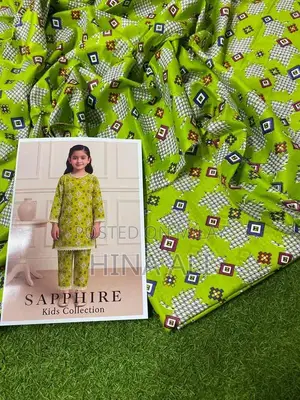 Sapphire Lawn Kids Two-Piece Printed Clothing Set