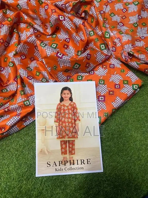 Sapphire Lawn Kids Two-Piece Printed Clothing Set