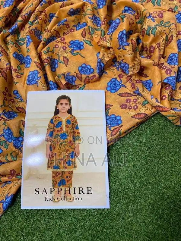 Sapphire Lawn Kids Two-Piece Printed Clothing Set