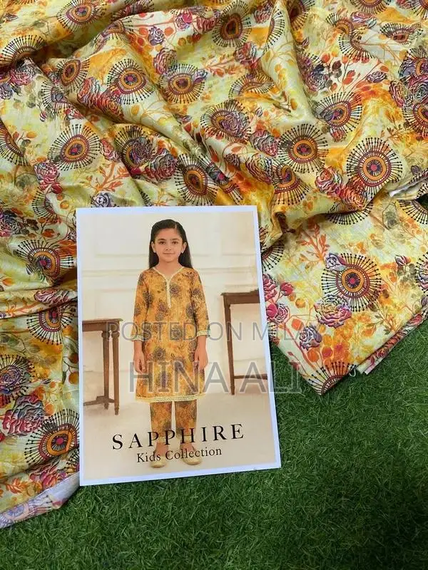 Sapphire Lawn Kids Two-Piece Printed Clothing Set