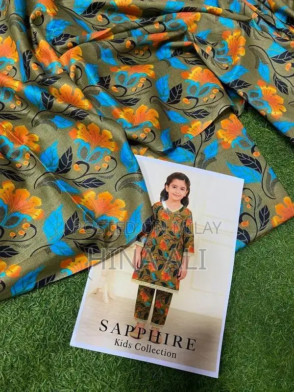 Sapphire Lawn Kids Two-Piece Printed Clothing Set