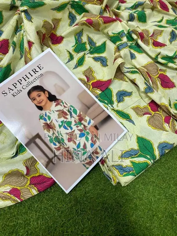 Sapphire Lawn Kids Two-Piece Printed Clothing Set