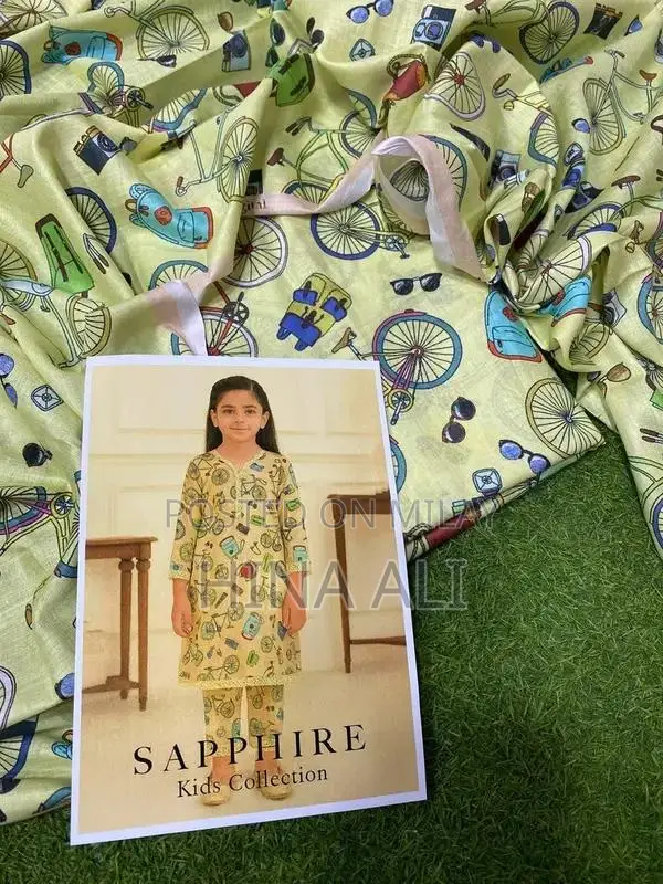 Sapphire Lawn Kids Two-Piece Printed Clothing Set