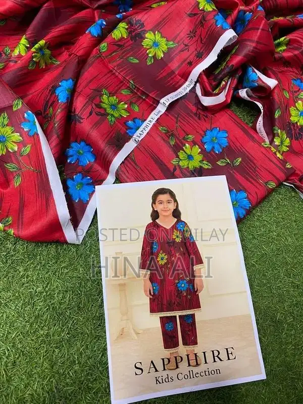 Sapphire Lawn Kids Two-Piece Printed Clothing Set