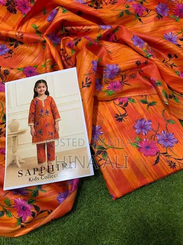 Sapphire Lawn Kids Two-Piece Printed Clothing Set