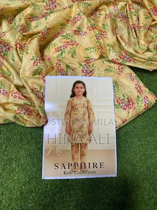 Sapphire Lawn Kids Two-Piece Printed Clothing Set