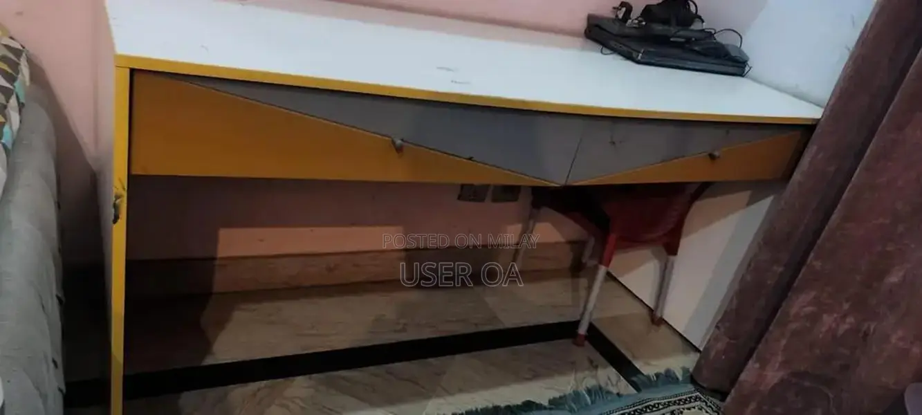 Kids Study Table with Storage Shelf - Home Learning Furniture