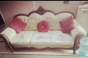 Photo - 7 Seater Chinioti Wood Sofa Set with Premium Foam Cushions