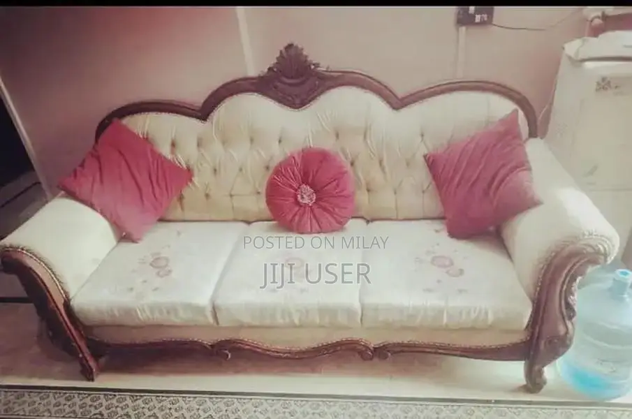 7 Seater Chinioti Wood Sofa Set with Premium Foam Cushions