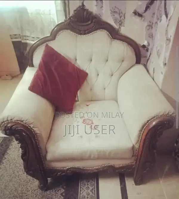 7 Seater Chinioti Wood Sofa Set with Premium Foam Cushions