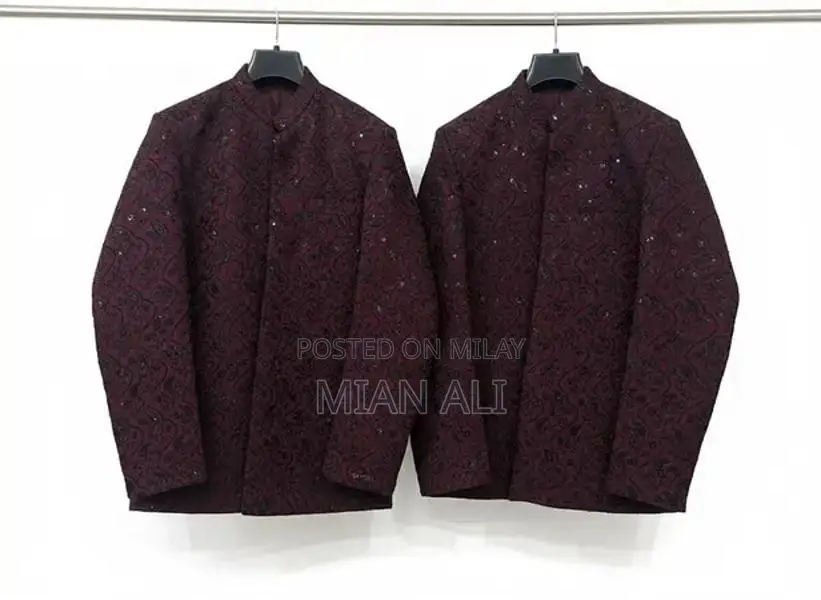 Elegant Wedding Coat - Classic Maroon Formal Outerwear