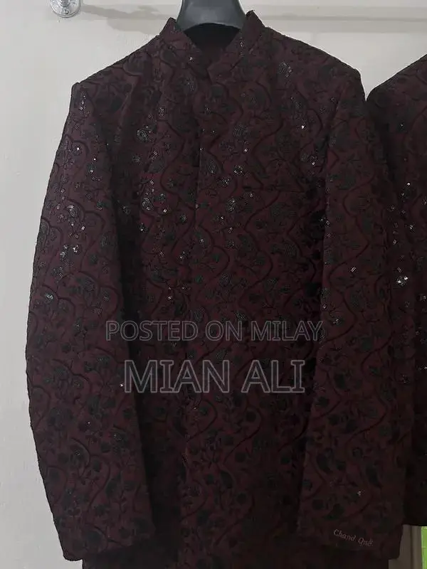 Elegant Wedding Coat - Classic Maroon Formal Outerwear