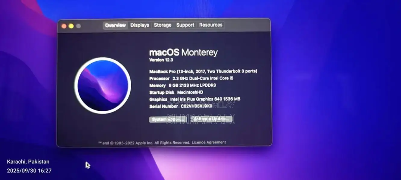 Apple MacBook Pro 13-inch 2017 Laptop