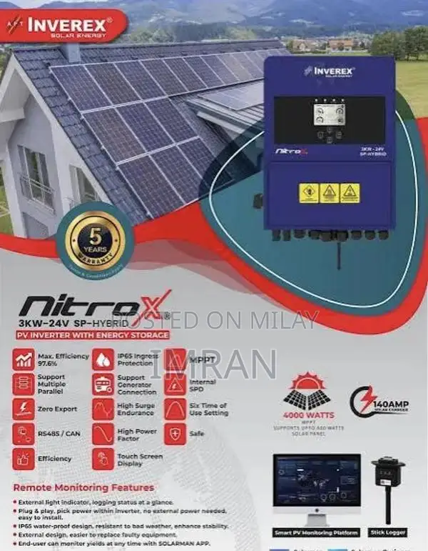 Inverex Nitrox 3kW Solar Grid Inverter