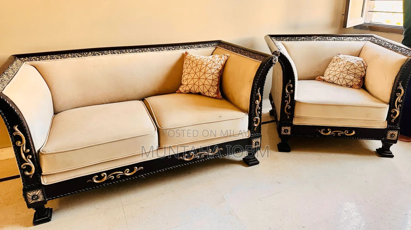 Sheesham Wood Sofa Set