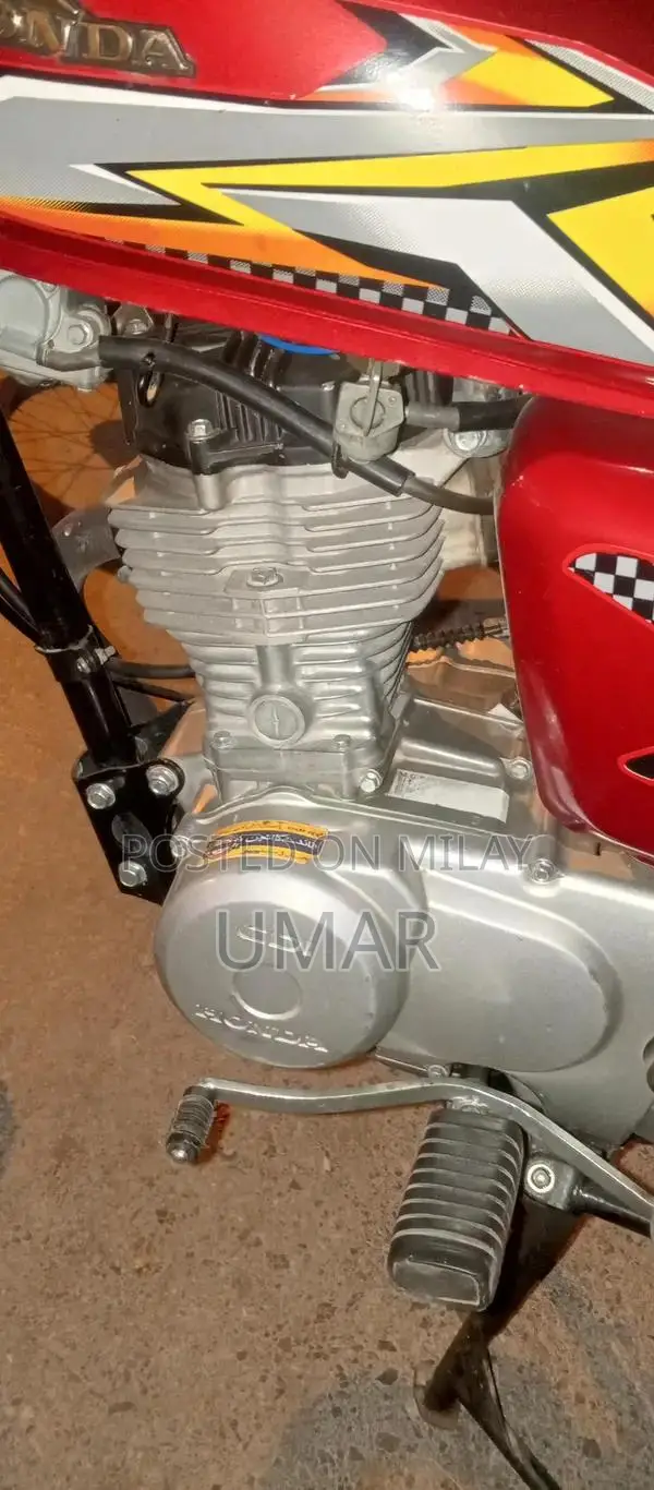 Red Bike with Lohar Number Paper