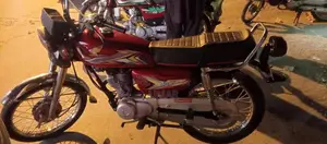 Red Bike with Lohar Number Paper