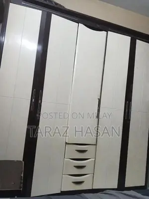 King Size Bedroom Set with Bed Frame, Tables, and Armoire