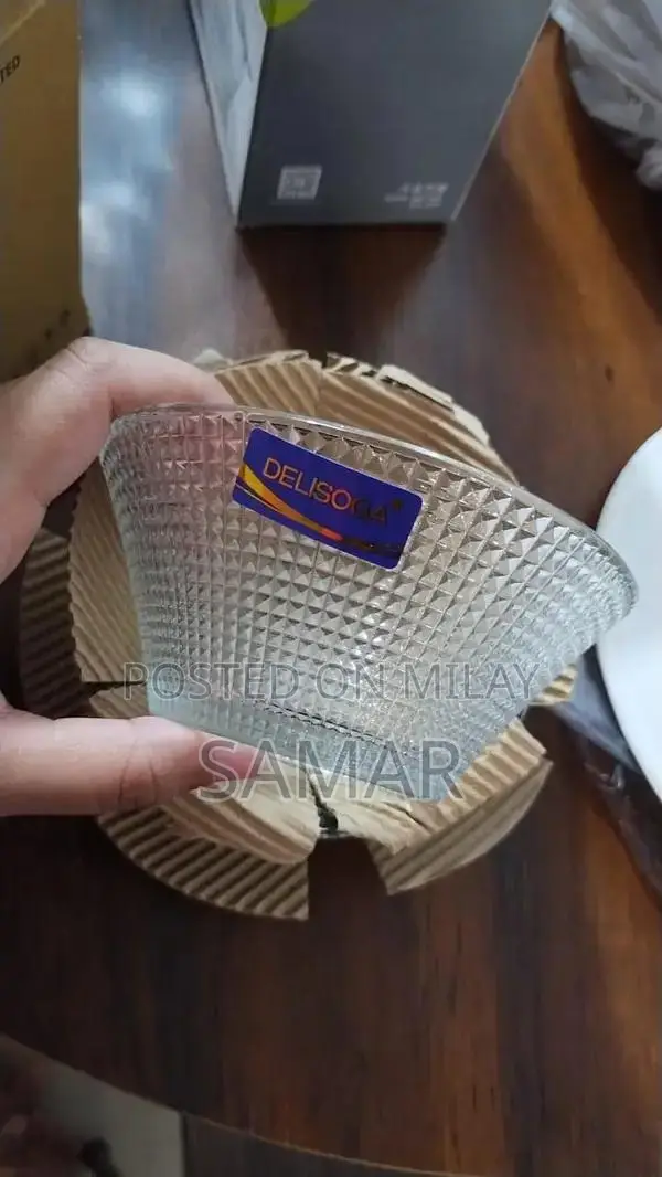 6-Piece Glass Bowl Set - Modern Kitchen Dining Accessory