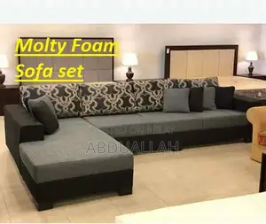 Photo - L-Shape Corner Sofa with Thick Wood Frame and Molty Foam Seats