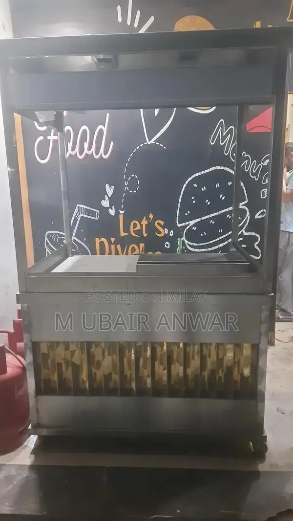 Professional Stainless Steel Hot Plate for Burger and Shawarma Prepara