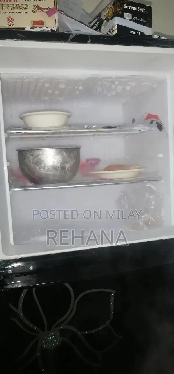 Glass Door Full Size Refrigerator in Good Working Condition