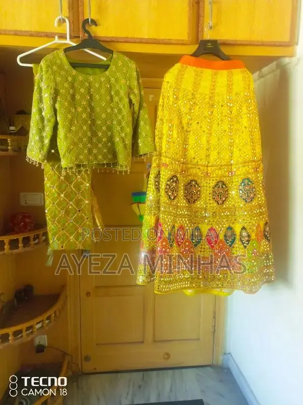 Elegant Mehndi Lehnga Custom Fit Ethnic Dress