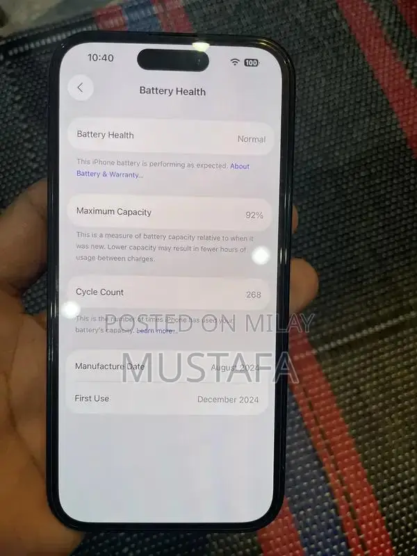 Apple iPhone 15 JV Smartphone 128GB Water Resistant