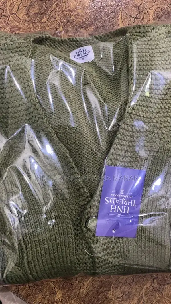 Women's Front Open Wool Cardigan Sweater - Casual Imported Style