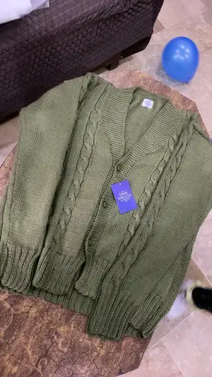 Women's Front Open Wool Cardigan Sweater - Casual Imported Style