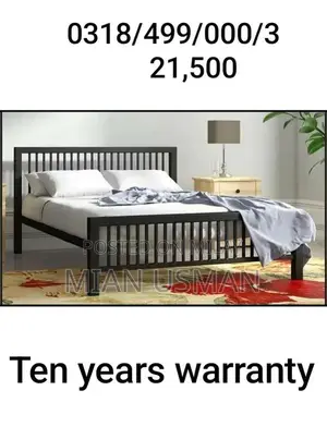 Photo - Premium Iron and Steel Bed Frames - Multiple Sizes Available