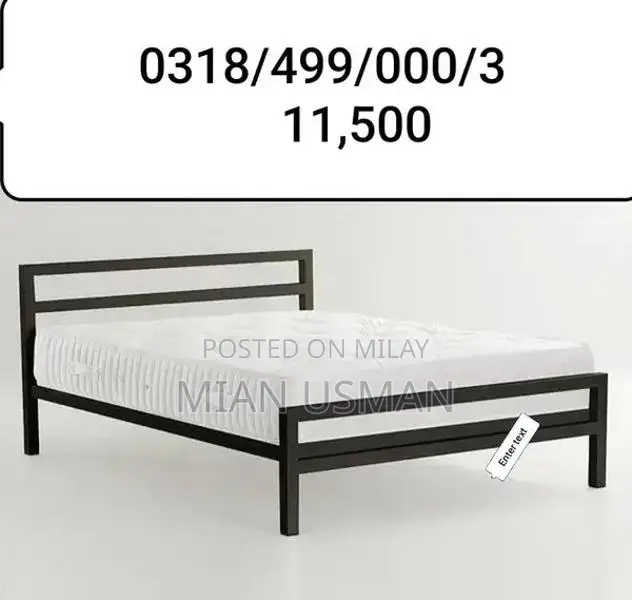 Premium Iron and Steel Bed Frames - Multiple Sizes Available