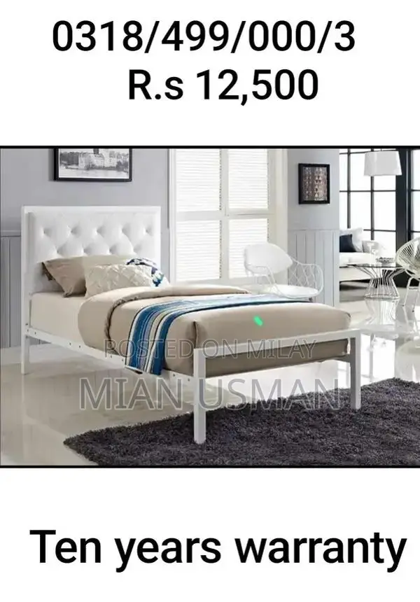 Premium Iron and Steel Bed Frames - Multiple Sizes Available