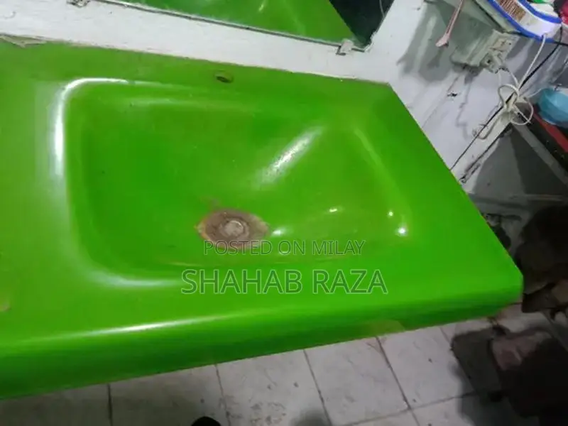 Salon Basins Set - 3 Pieces with Green and Black Colors