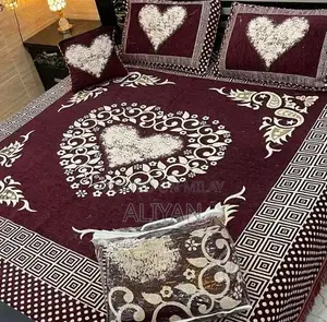 Luxurious Velvet Jacquard Wedding Bed Sheet Collection