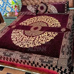 Luxurious Velvet Jacquard Wedding Bed Sheet Collection