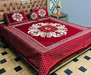 Luxurious Velvet Jacquard Wedding Bed Sheet Collection