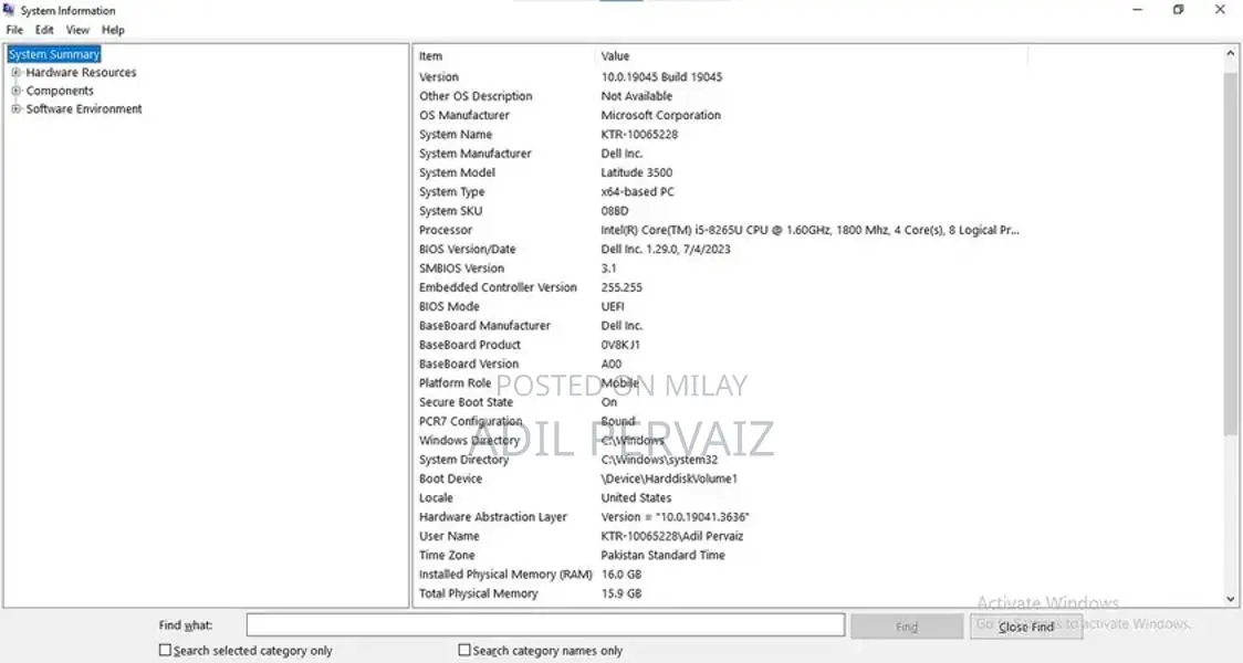 Dell Latitude 3500 Business Laptop - Core i5, 16GB RAM, 500GB SSD