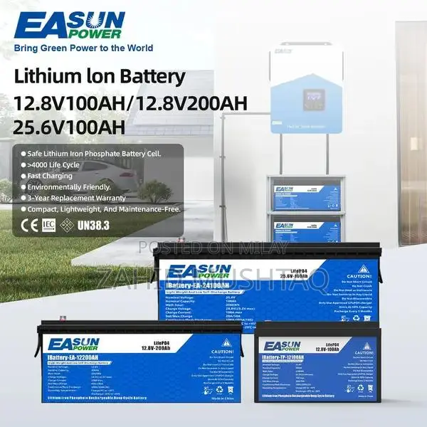 Lithium-Ion Backup Battery 12.8V and 25.6V Power Solutions