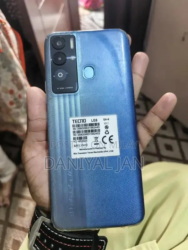 Tecno Pova Smartphone 4GB RAM 64GB Storage Compact Device