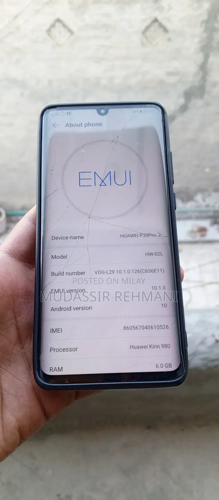 Huawei P30 Pro HW-02L 128 GB Blue